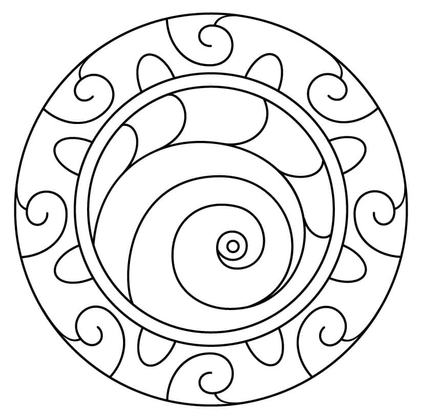 Mandalas Abstraits 19